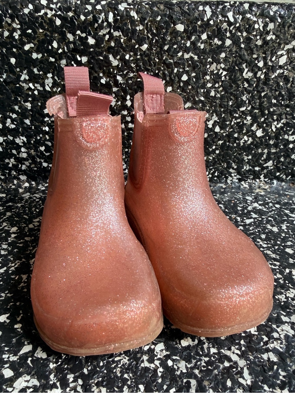 GUC. Zara. Glitter Pink Rain boots Size 26 - Picture 2 of 6